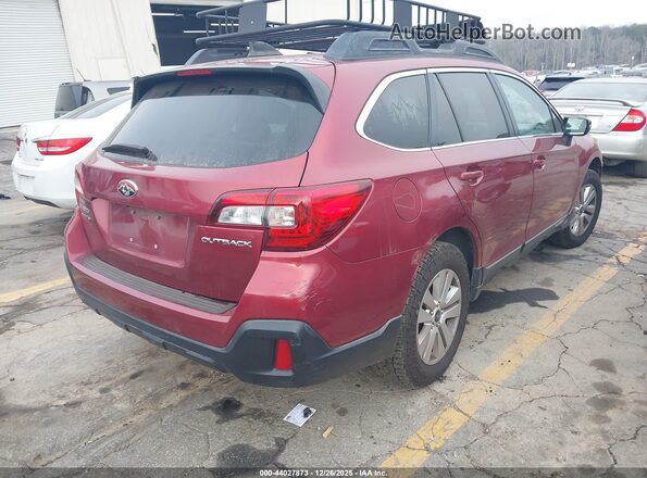 4S4BSAFC2J3368296 2018 SUBARU OUTBACK Красный Задняя правая четверть