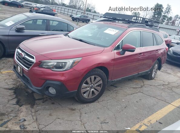 4S4BSAFC2J3368296 2018 SUBARU OUTBACK Красный Передняя левая четверть