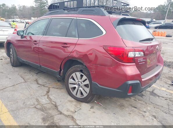 4S4BSAFC2J3368296 2018 SUBARU OUTBACK Красный Задняя левая четверть