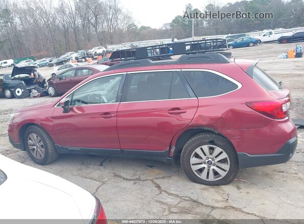 4S4BSAFC2J3368296 2018 SUBARU OUTBACK Красный Панорамный вид салона 360°