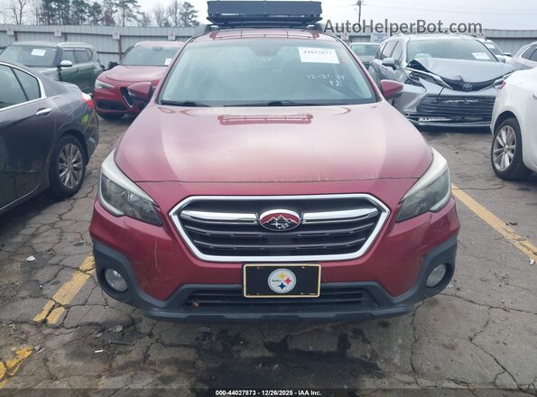 4S4BSAFC2J3368296 2018 SUBARU OUTBACK Красный Вид щитка приборов
