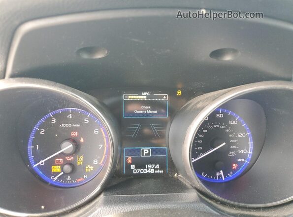 4S4BSAFC2K3369496 2019 SUBARU OUTBACK Серебряный Вид щитка приборов