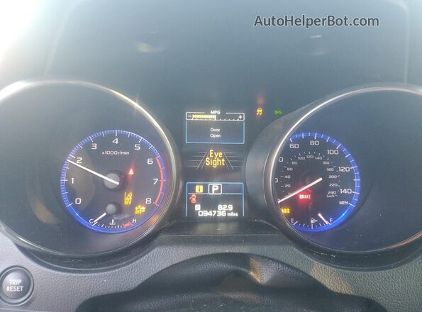 4S4BSAFC7K3387363 2019 SUBARU OUTBACK Черный Вид щитка приборов