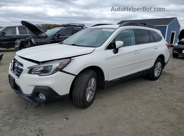 4S4BSAFC8K3249041 2019 SUBARU OUTBACK Белый Передняя левая четверть