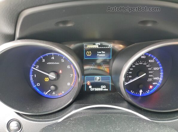 4S4BSAFC8K3249041 2019 SUBARU OUTBACK Белый Вид щитка приборов