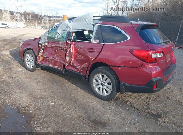 4S4BSAHC5J3235092 2018 SUBARU OUTBACK Красный Задняя левая четверть