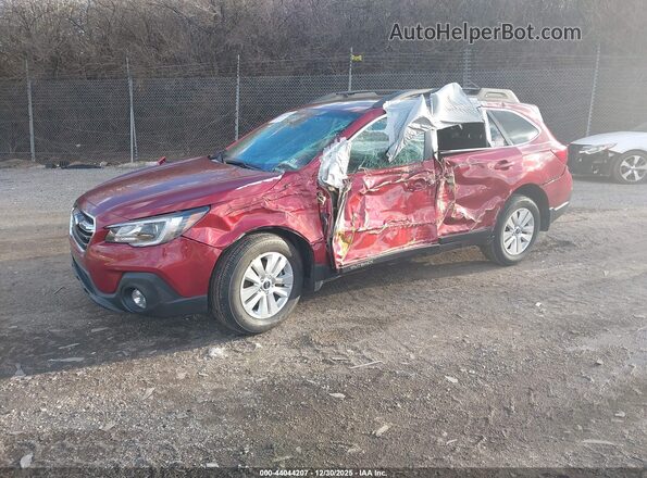 4S4BSAHC5J3235092 2018 SUBARU OUTBACK Красный Передняя левая четверть