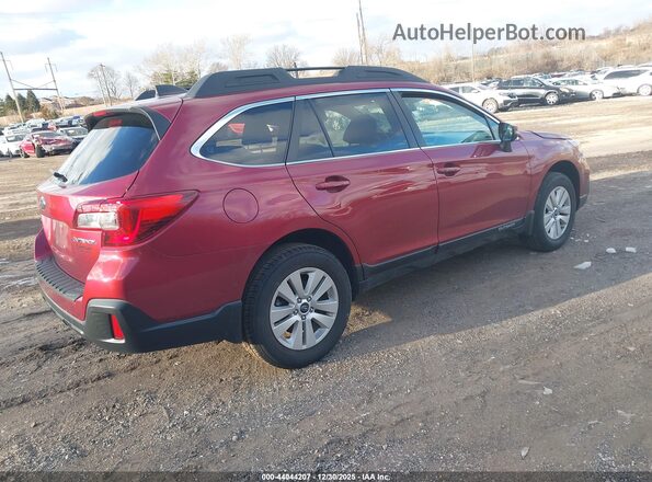 4S4BSAHC5J3235092 2018 SUBARU OUTBACK Красный Задняя правая четверть