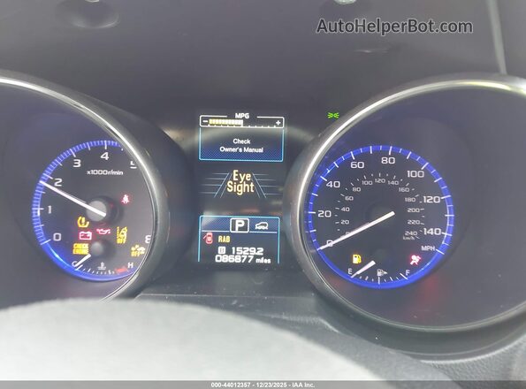 4S4BSANC6K3258029 2019 SUBARU OUTBACK Белый Вид задних сидений