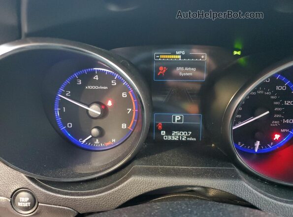 4S4BSANC9G3316545 2016 SUBARU OUTBACK Синий Вид щитка приборов