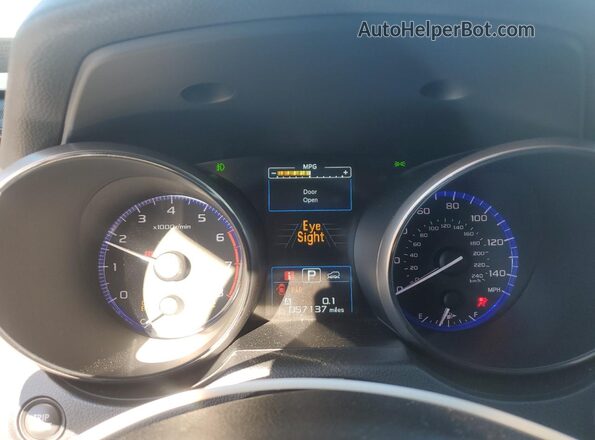 4S4BSANC9J3343672 2018 SUBARU OUTBACK Синий Вид щитка приборов