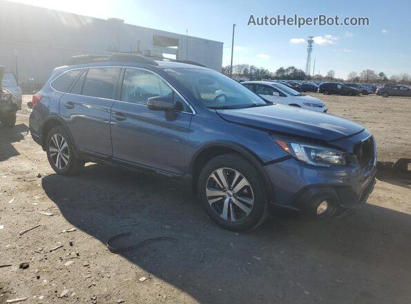 4S4BSANC9J3343672 2018 SUBARU OUTBACK Синий Передняя правая четверть