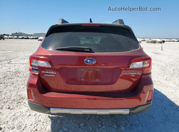 4S4BSBNCXG3299356 2016 SUBARU OUTBACK Темно-бордовый Вид сзади