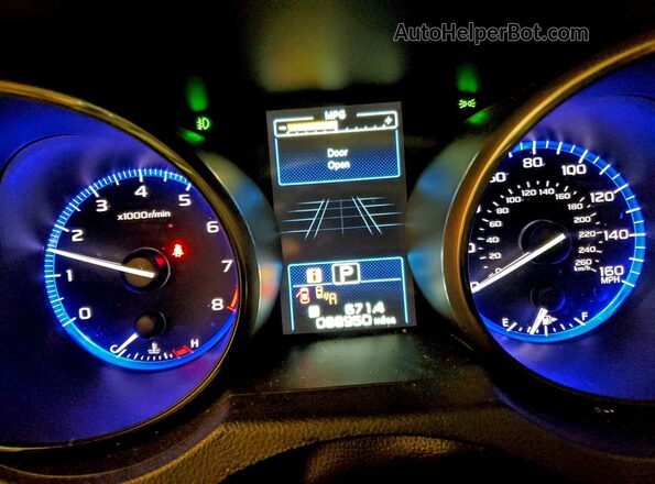 4S4BSENC3J3243252 2018 SUBARU OUTBACK Серый Вид щитка приборов