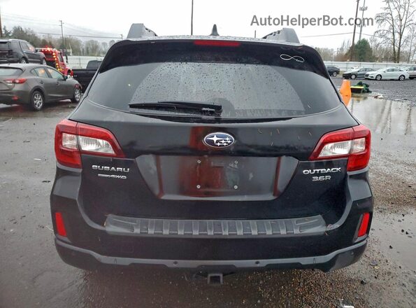 4S4BSENC4H3401530 2017 SUBARU OUTBACK Черный Вид сзади