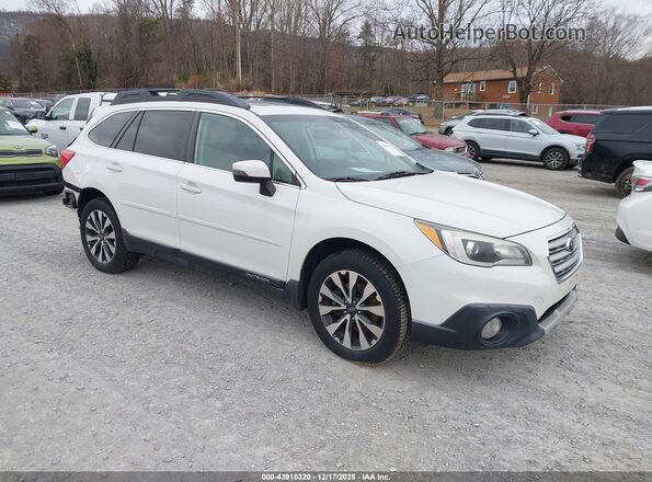 4S4BSENC5G3356404 2016 SUBARU OUTBACK White Przód prawy