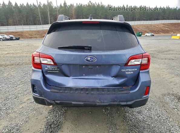 4S4BSENC7G3318379 2016 SUBARU OUTBACK Синий Вид сзади