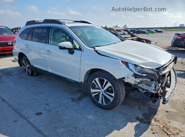 4S4BSENC7K3383872 2019 SUBARU OUTBACK Белый Передняя правая четверть