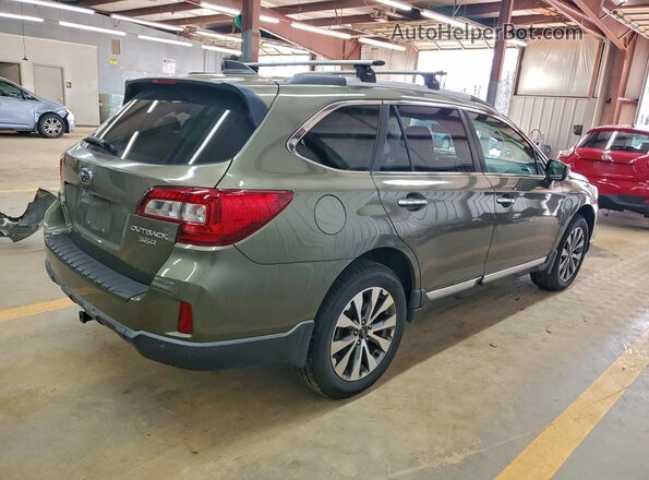 4S4BSETC6H3311878 2017 SUBARU OUTBACK Зеленый Задняя правая четверть