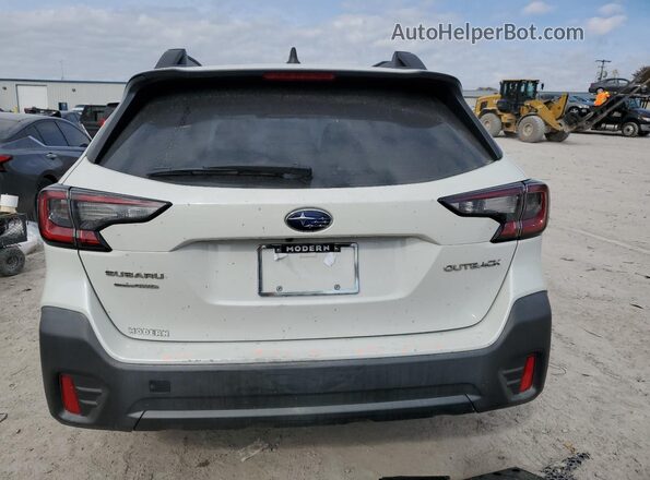 4S4BTAAC6L3123637 2020 SUBARU OUTBACK Белый Вид сзади