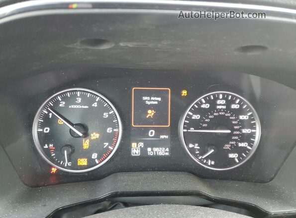 4S4BTACC3L3206374 2020 SUBARU OUTBACK Синий Вид щитка приборов