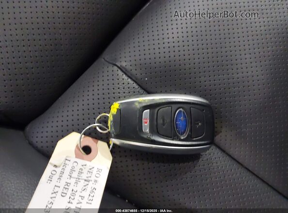 4S4BTANC1R3239718 2024 SUBARU OUTBACK Бордовый Вид панели приборов