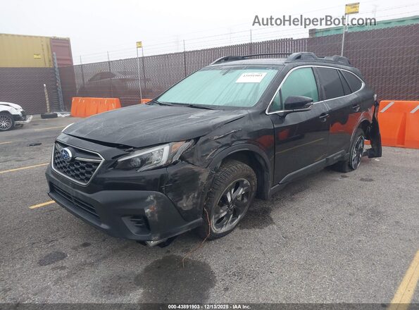 4S4BTGLD2M3182534 2021 SUBARU OUTBACK Черный Передняя левая четверть