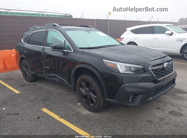 4S4BTGLD2M3182534 2021 SUBARU OUTBACK Черный Передняя правая четверть