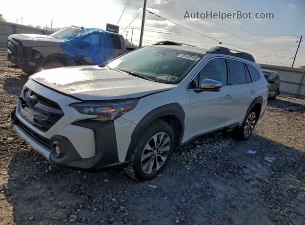 4S4BTGPD4S3124352 2025 SUBARU OUTBACK White Առջևի ձախ երեք քառորդ տեսարան