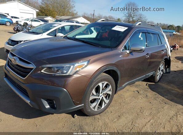 4S4BTGPD6M3220860 2021 SUBARU OUTBACK Коричневый Передняя левая четверть