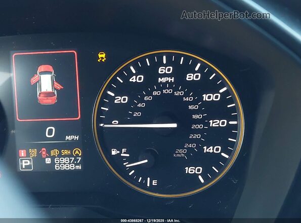 4S4BTGUD7S3265274 2025 SUBARU OUTBACK Серый Вид задних сидений