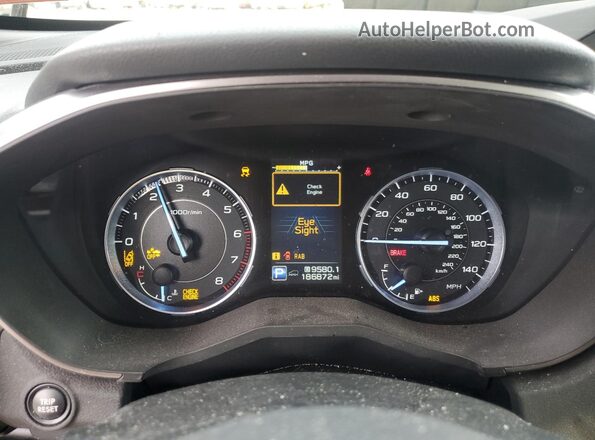 4S4WMARD3K3422254 2019 SUBARU ASCENT Brown ხელსაწყოთა პანელის ხედი