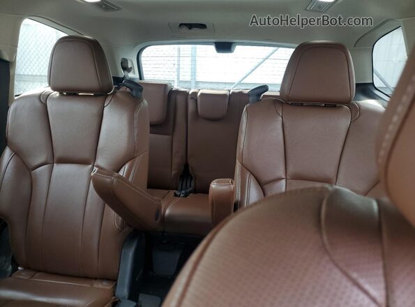 4S4WMARD3K3422254 2019 SUBARU ASCENT Brown უკანა სავარძლების ხედი
