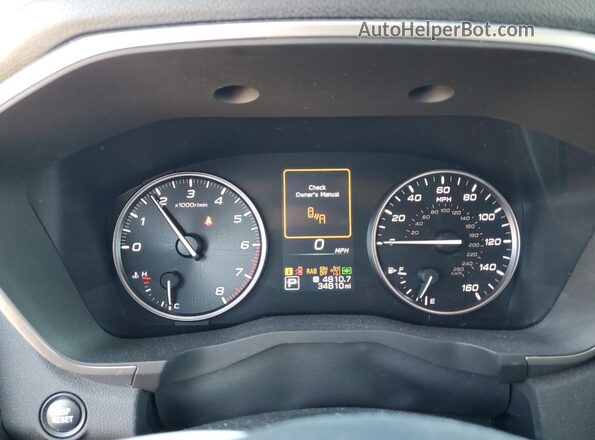 4S4WMAUD1P3448284 2023 SUBARU ASCENT Синий Вид щитка приборов