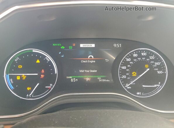 4T1EA1ABXMU006486 2021 TOYOTA AVALON Серебряный Вид щитка приборов