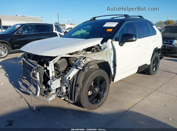 4T3E6RFV4MU064085 2021 TOYOTA RAV4 HYBRID Белый Передняя левая четверть