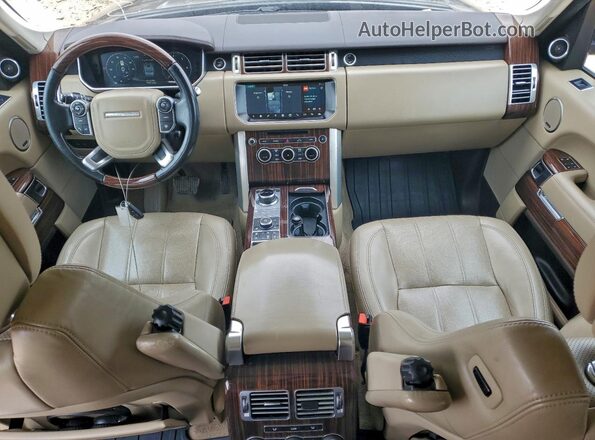 SALGS2FK8HA340105 2017 LAND ROVER RANGE Gray ხელსაწყოთა პანელის ხედი