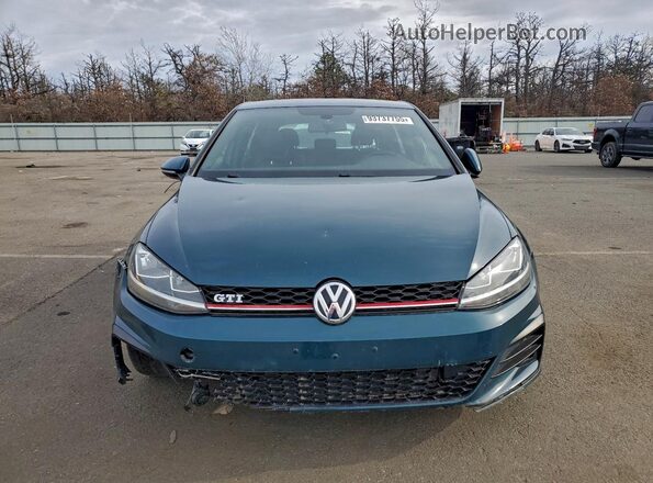 3VW447AU2JM261593 2018 VOLKSWAGEN GTI Green Vista trasera