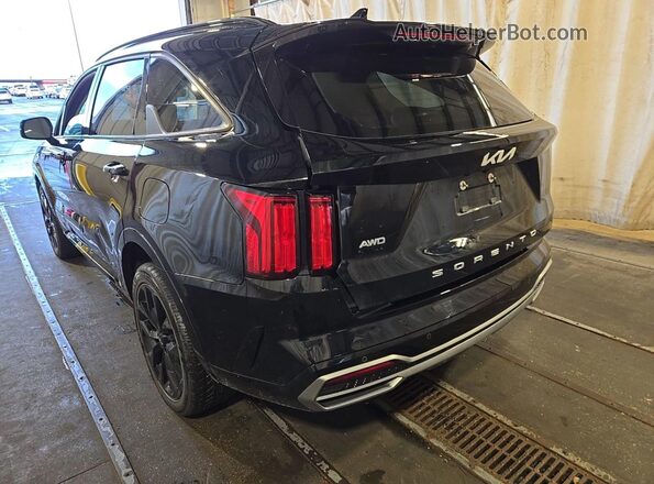 5XYRKDLF7NG121571 2022 KIA SORENTO Черный Передняя правая четверть