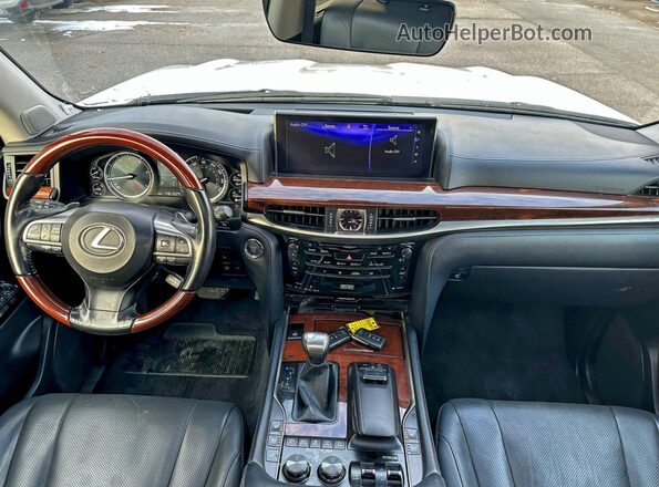 JTJHY7AXXH4233353 2017 LEXUS LX White Вид щитка приладів