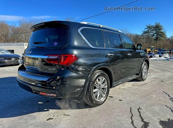 JN8AZ2NE6J9193430 2018 INFINITI QX80 Черный Передняя правая четверть
