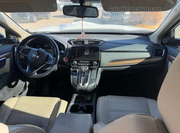 2HKRW1H84JH507445 2018 HONDA CRV Белый Вид задних сидений