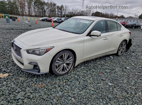 JN1EV7CRXMM750839 2021 INFINITI Q50 Белый Задняя левая четверть
