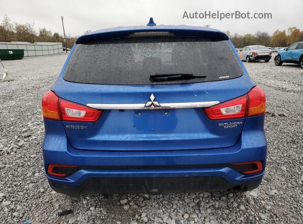 JA4AR3AU5JZ024363 2018 MITSUBISHI OUTLANDER Синий Вид салона спереди