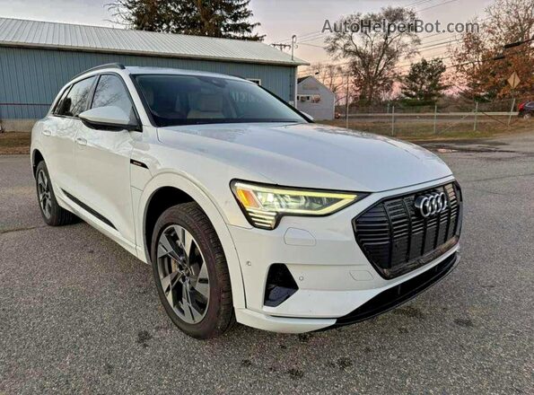 WA1AAAGE8MB010286 2021 AUDI E-TRON White წინა მარცხენა ხედი სამი მეოთხედიდან