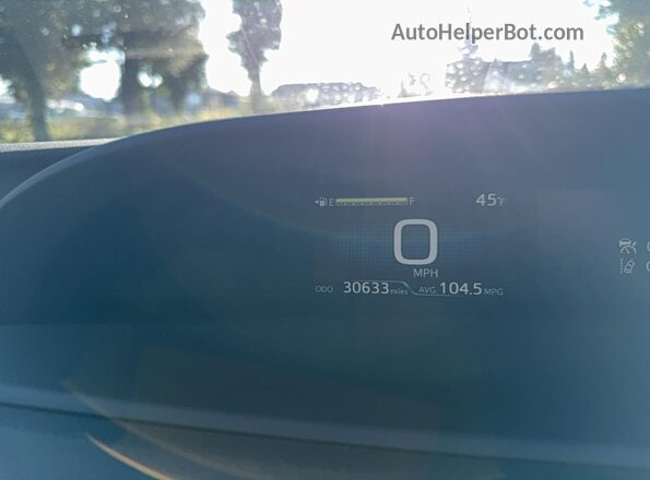 JTDKAMFP6M3171423 2021 TOYOTA LE Blue Vista del cuadro de instrumentos