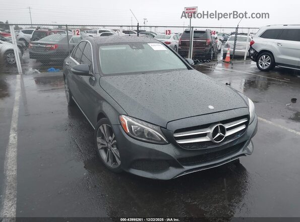 55SWF4JB0GU157988 2016 MERCEDES-BENZ C-CLASS Gray Передня права чверть