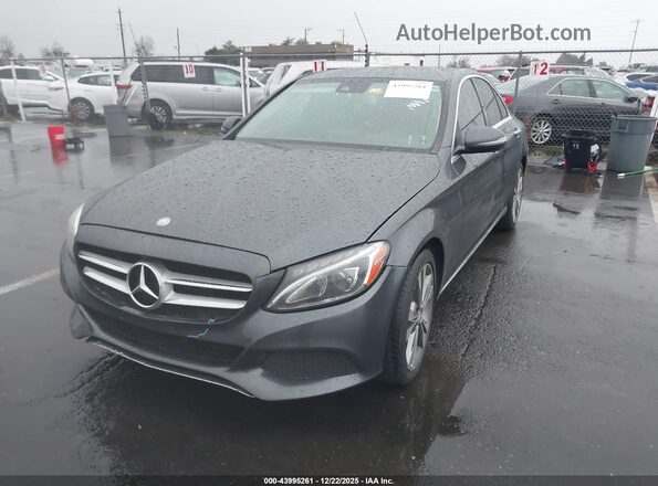 55SWF4JB0GU157988 2016 MERCEDES-BENZ C-CLASS Gray Передня ліва чверть