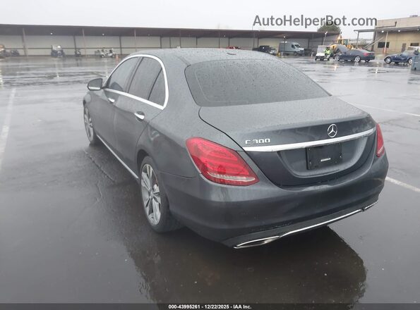 55SWF4JB0GU157988 2016 MERCEDES-BENZ C-CLASS Gray Задня ліва чверть