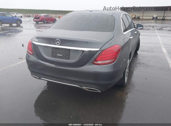 55SWF4JB0GU157988 2016 MERCEDES-BENZ C-CLASS Gray Задня права чверть